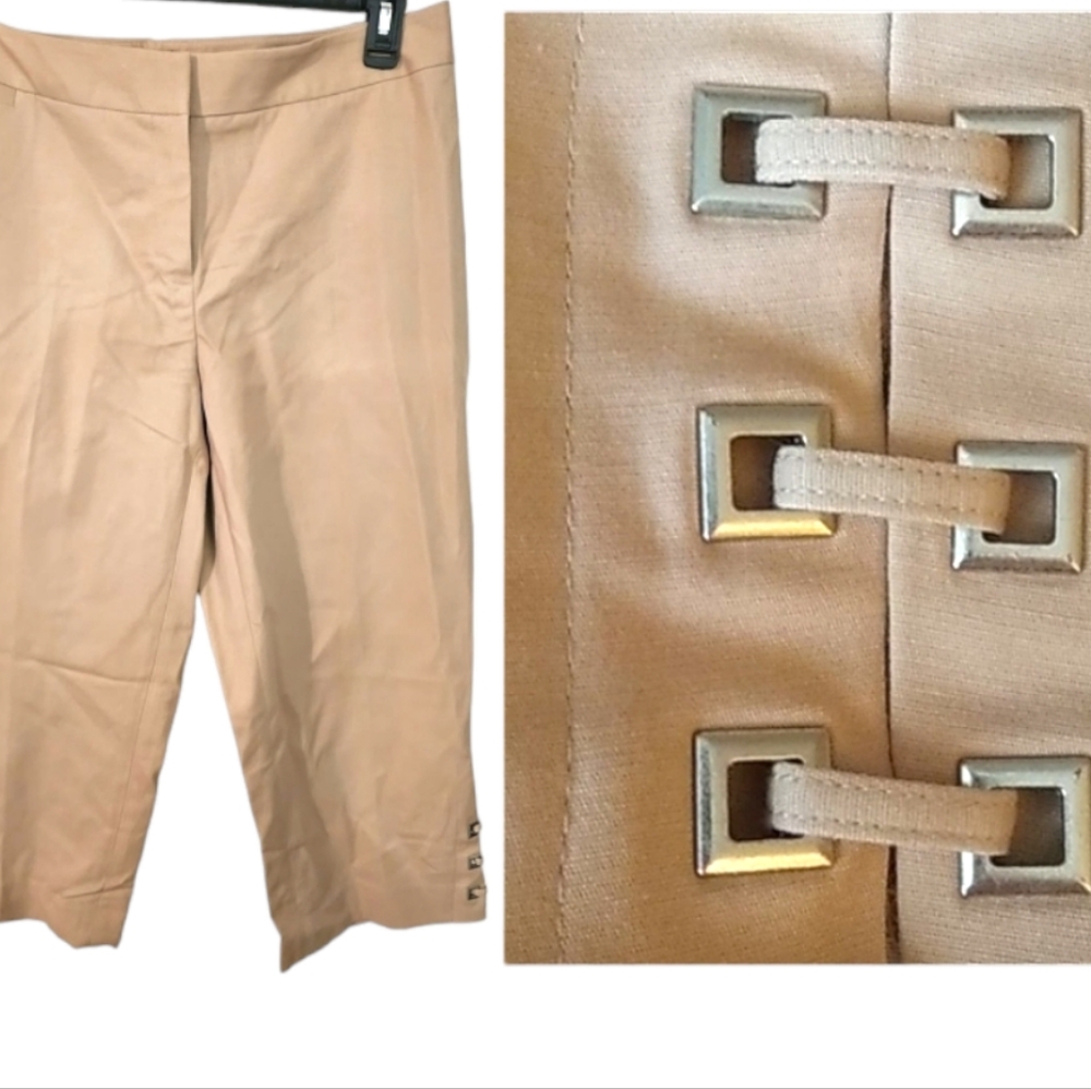 Rafaella khaki curvy capri